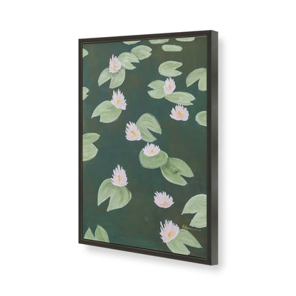 [Color:Satin Black], Picture of art in a Satin Black frame of the corner