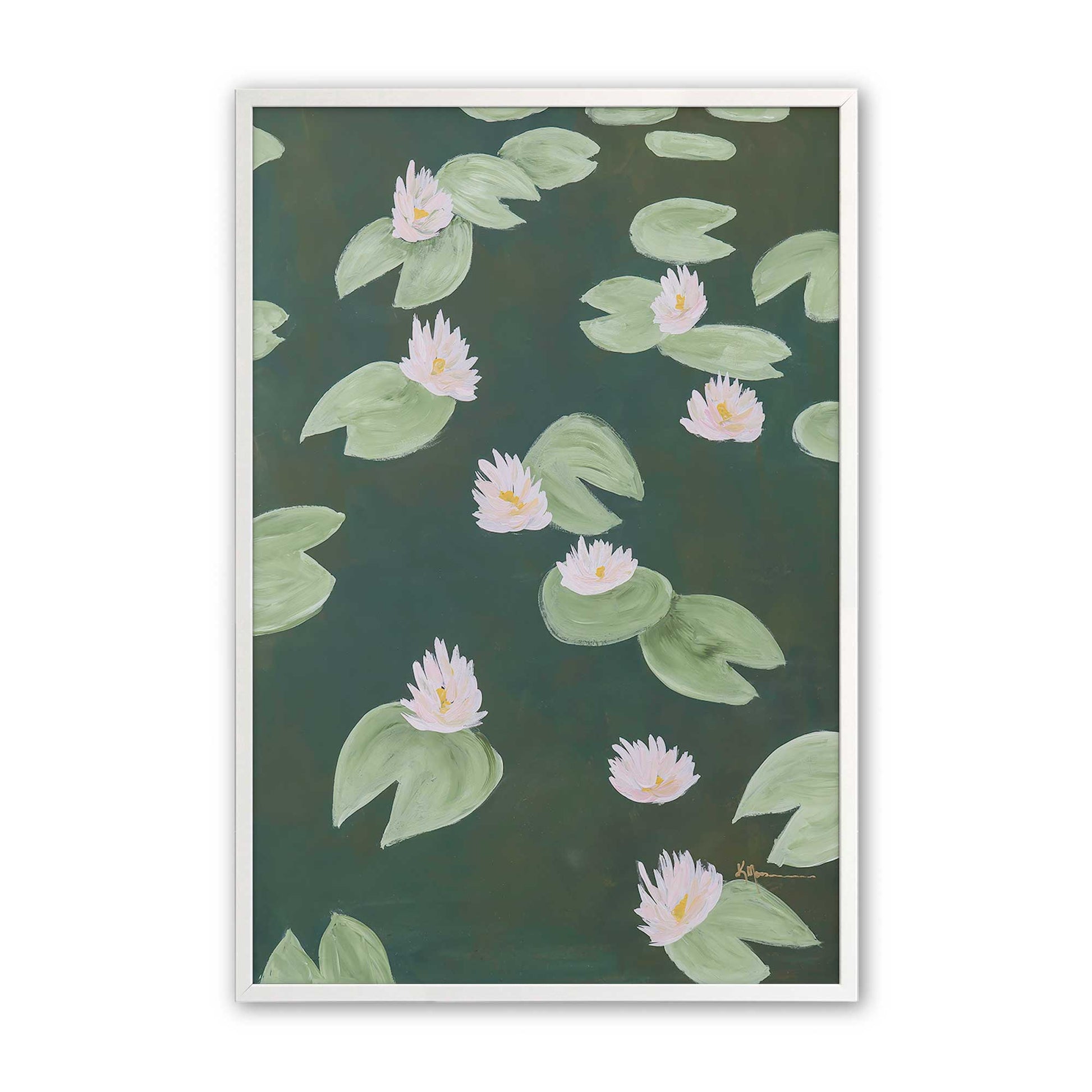 [Color:Opaque White], Picture of art in a Opaque White frame