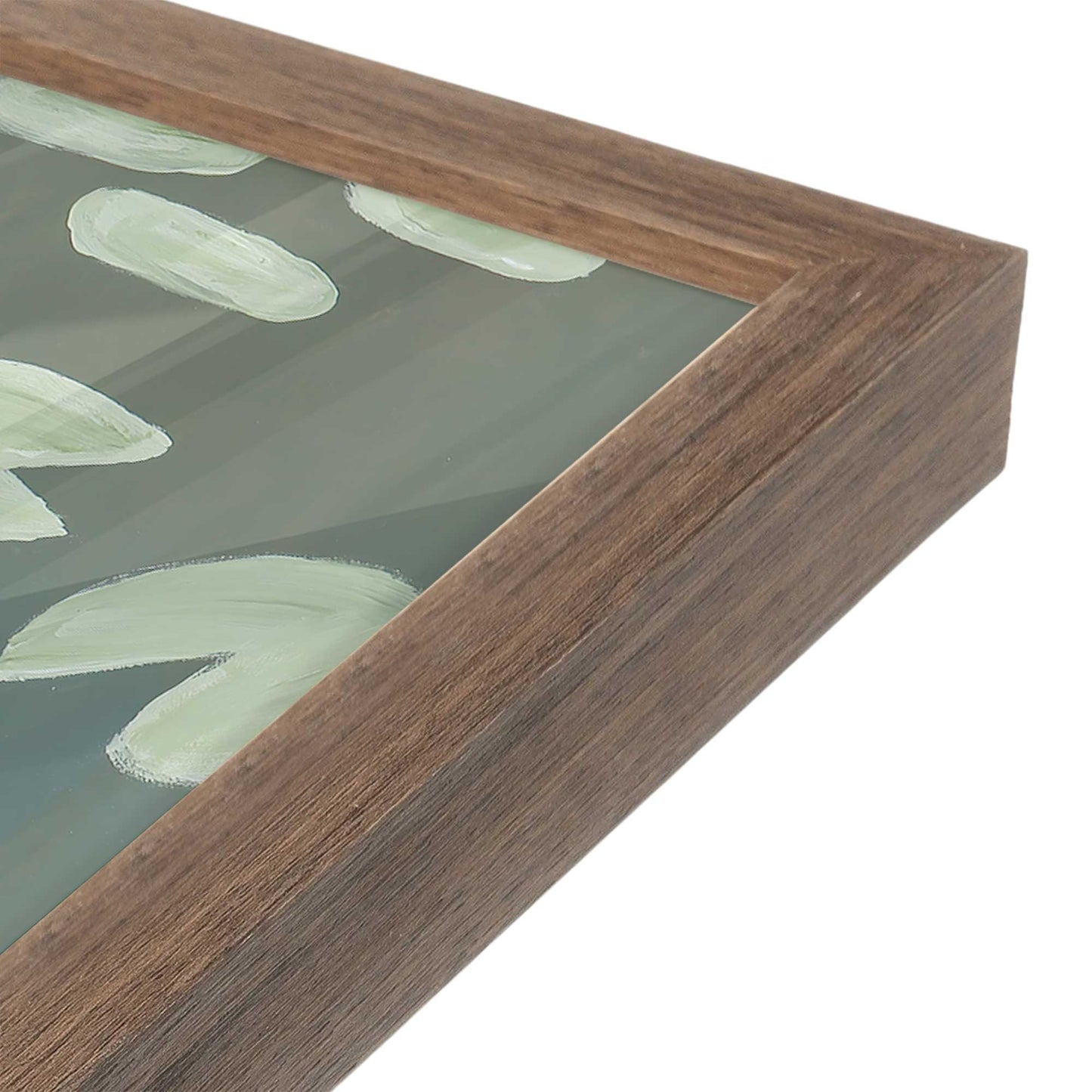 [Color:Walnut], Picture of art in a Walnut frame at an angle