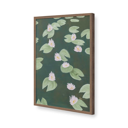 [Color:Walnut], Picture of art in a Walnut frame of the corner