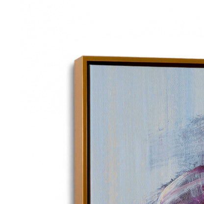 [Color:Polished Gold], Picture of art in a Polished Gold frame at an angle