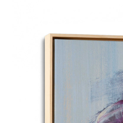 [Color:American Maple], Picture of art in a American Maple frame at an angle