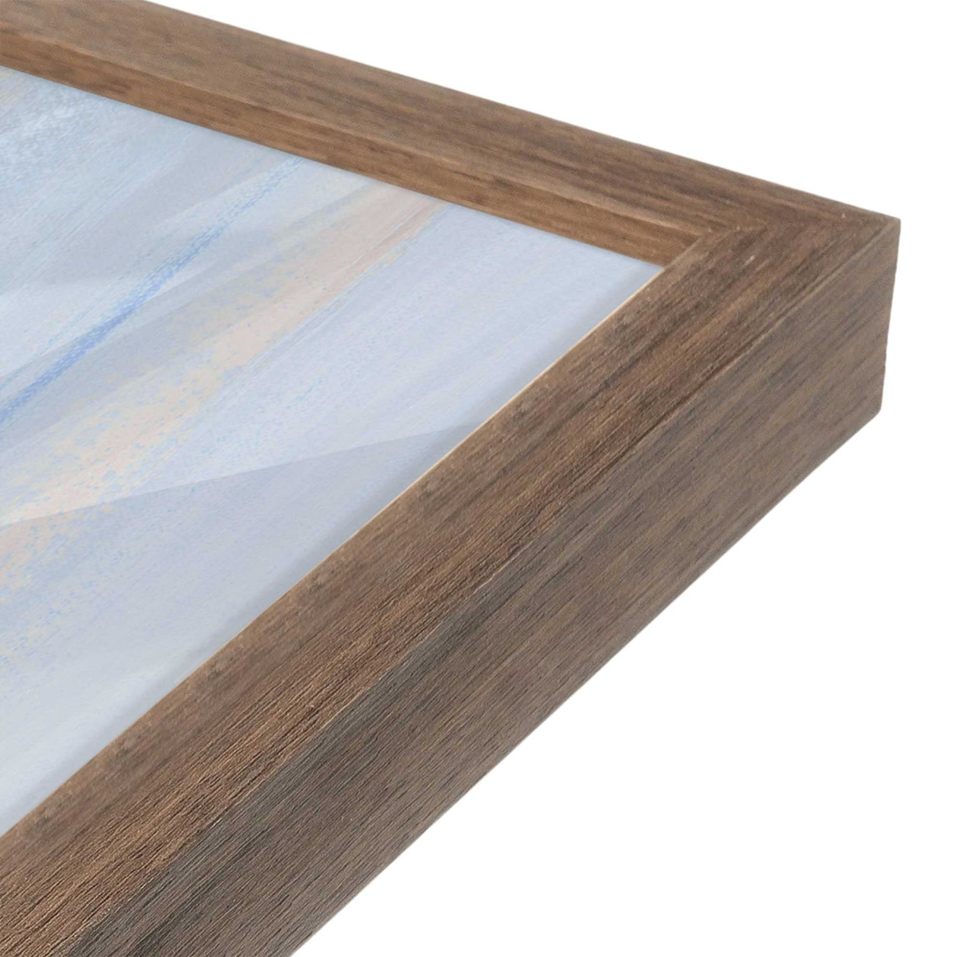 [Color:Walnut], Picture of art in a Walnut frame at an angle