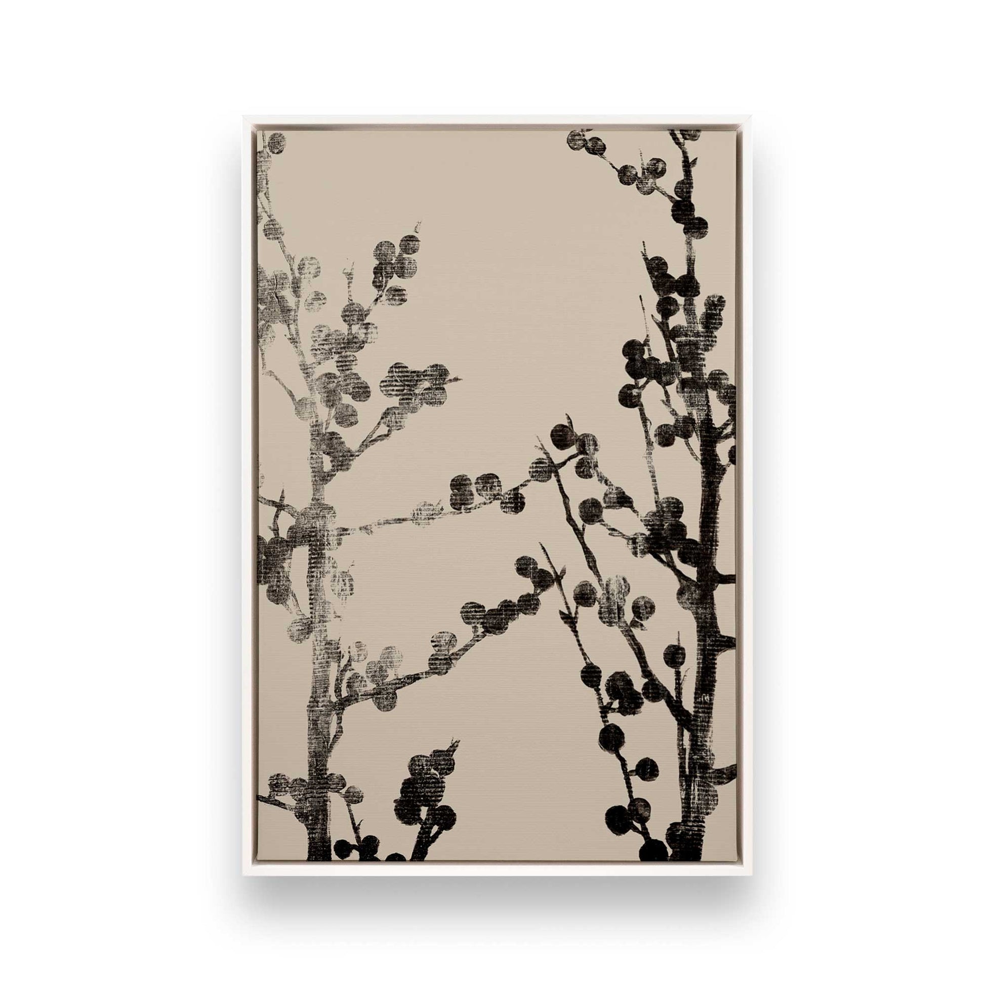 [Color:Opaque White], Picture of art in a White frame
