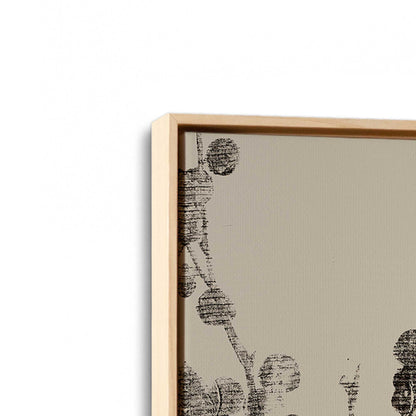 [Color:American Maple], Picture of art in a American Maple frame at an angle