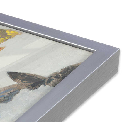 [Color:Polished Chrome], Picture of art in a Polished Chrome frame at an angle