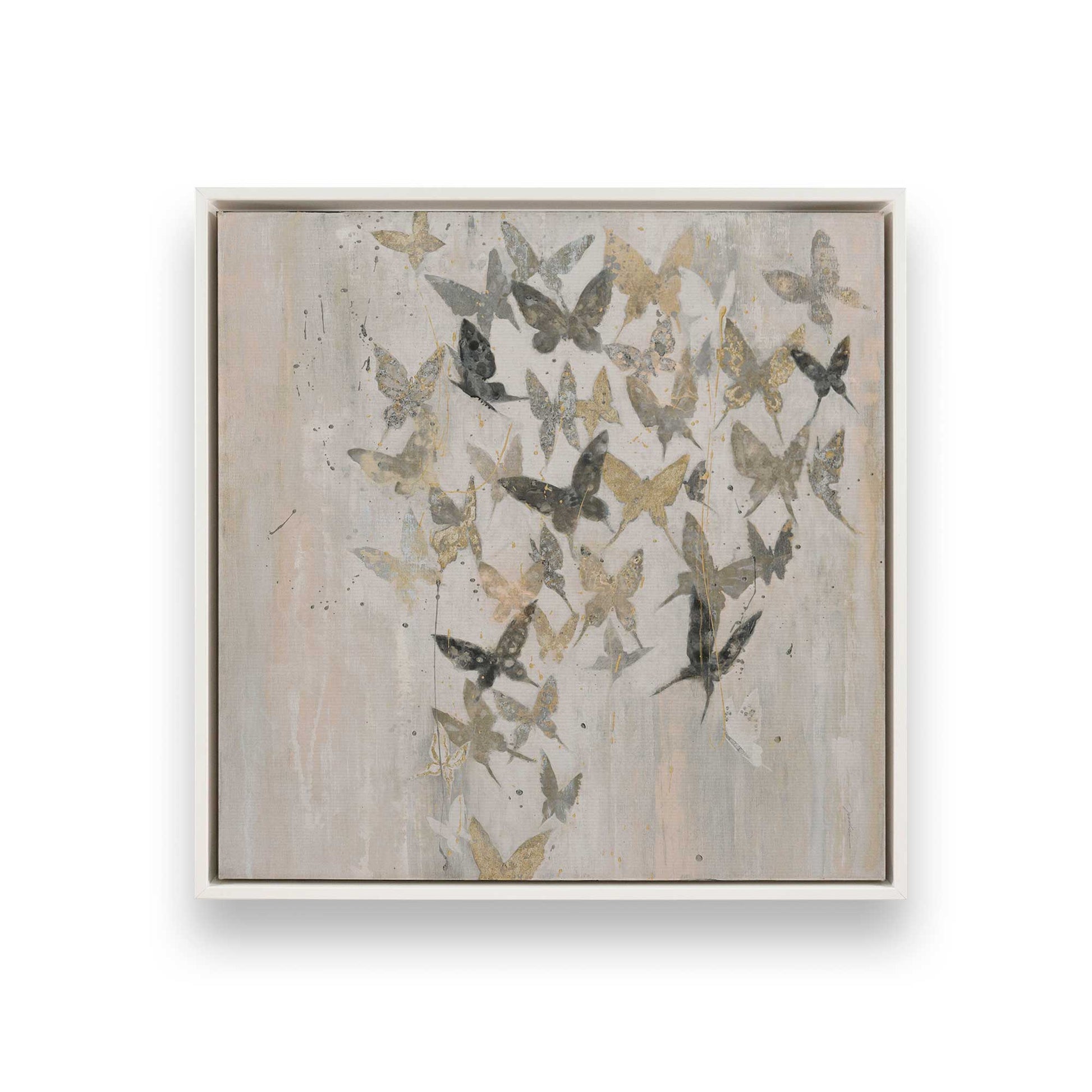 [Color:Opaque White], Picture of art in a White frame