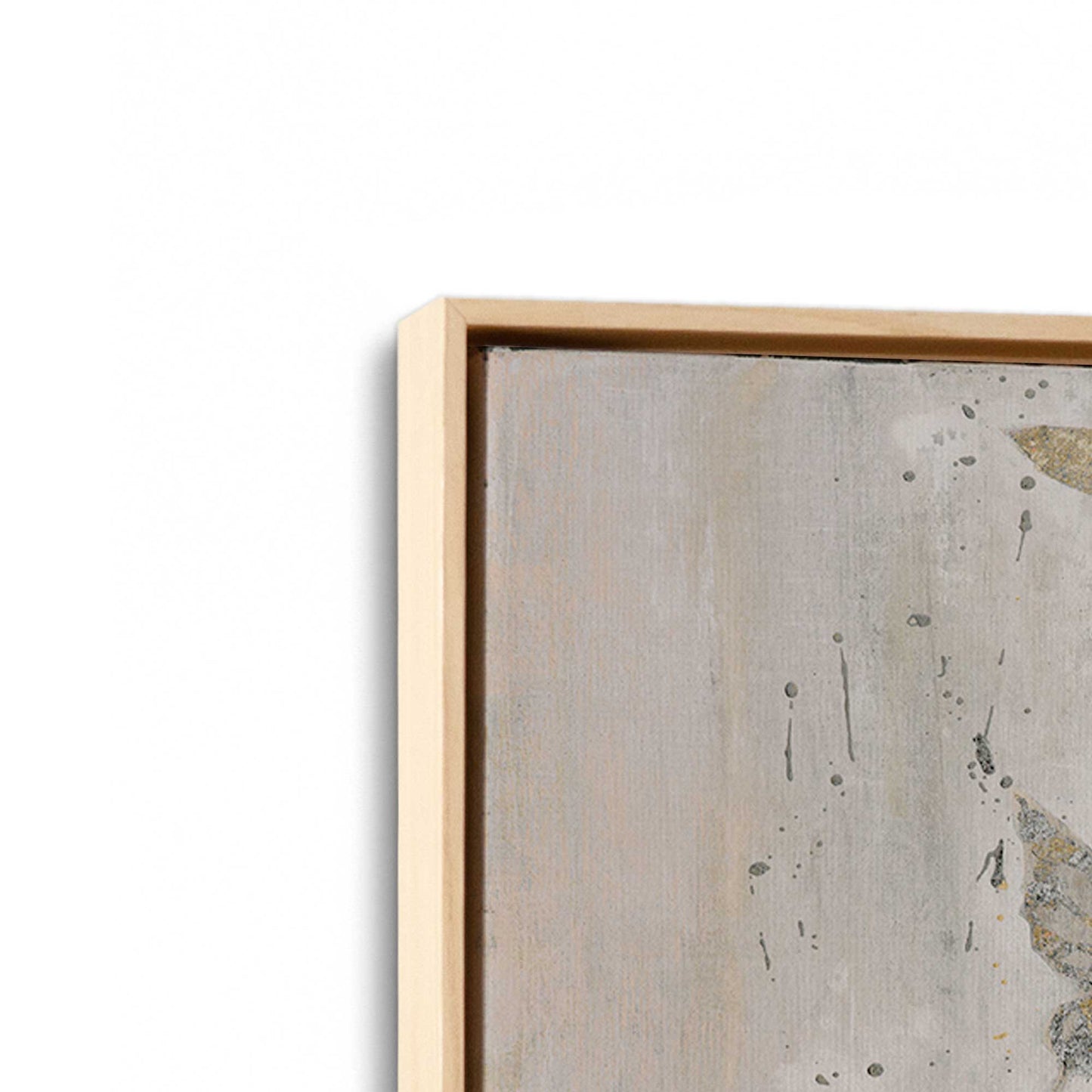 [Color:American Maple], Picture of art in a American Maple frame at an angle