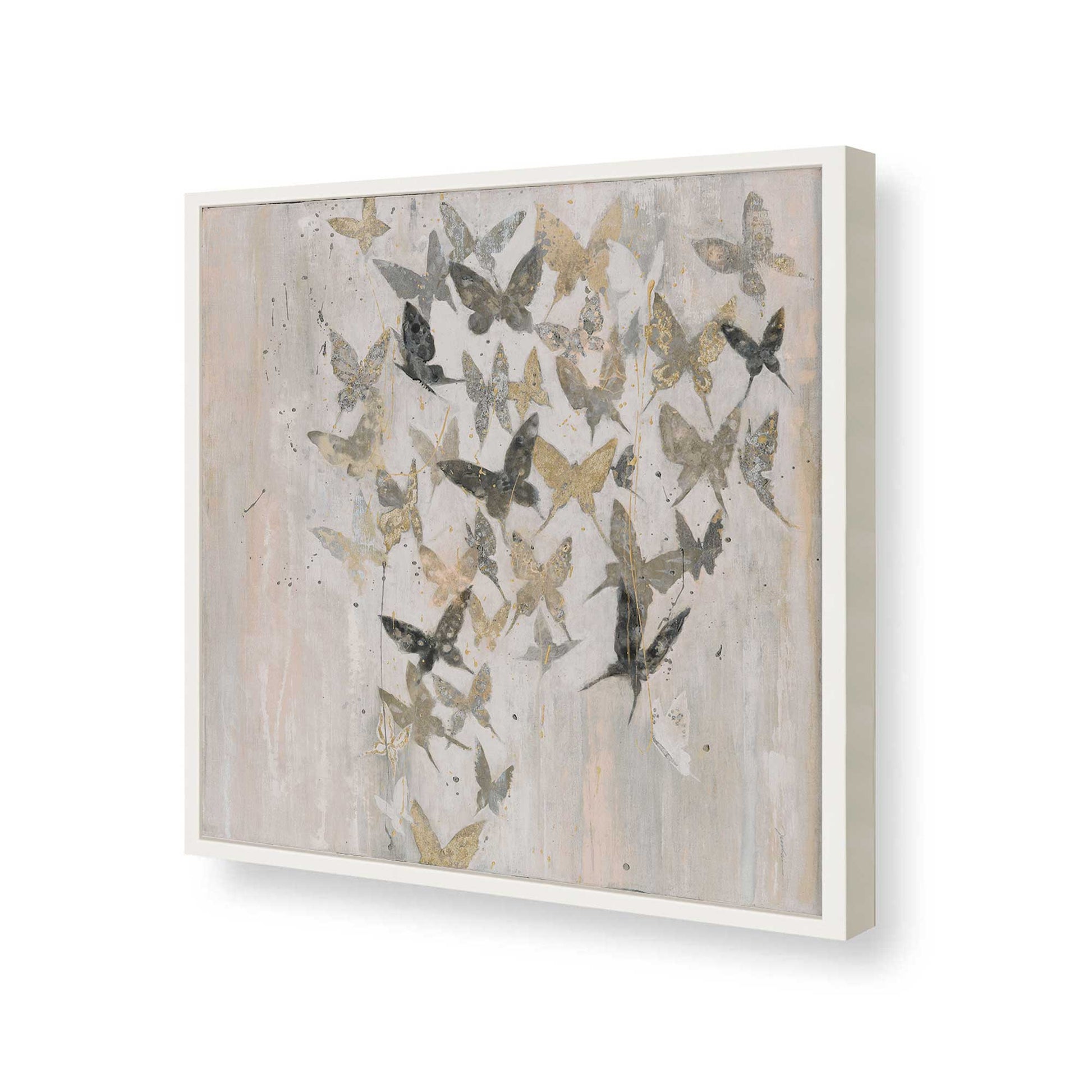 [Color:Opaque White], Picture of art in a Opaque White frame of the corner