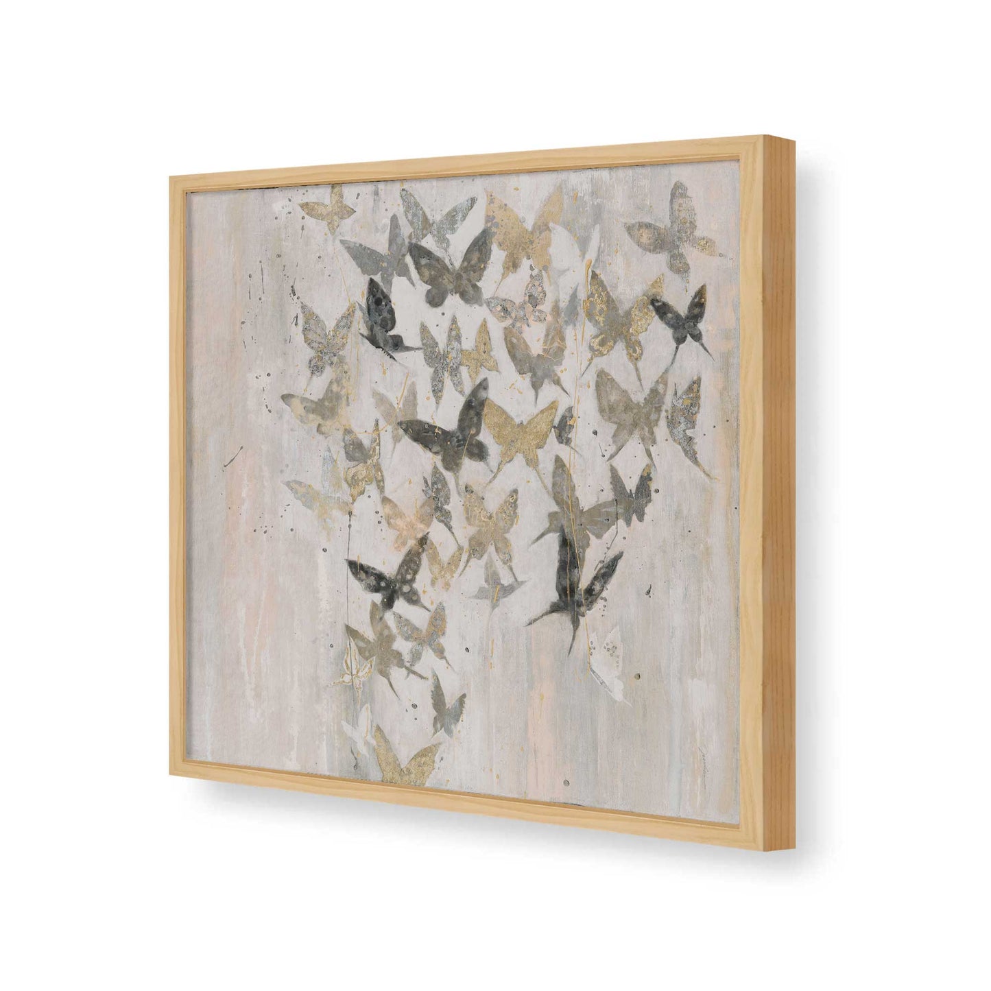 [Color:American Maple], Picture of art in a American Maple frame of the corner