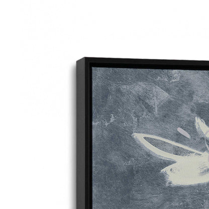 [Color:Satin Black], Picture of art in a Satin Black frame at an angle