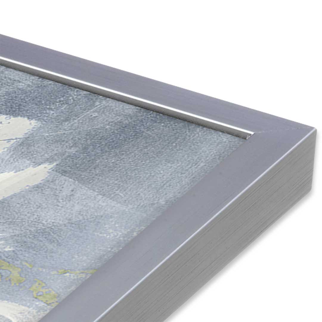 [Color:Polished Chrome], Picture of art in a Polished Chrome frame at an angle