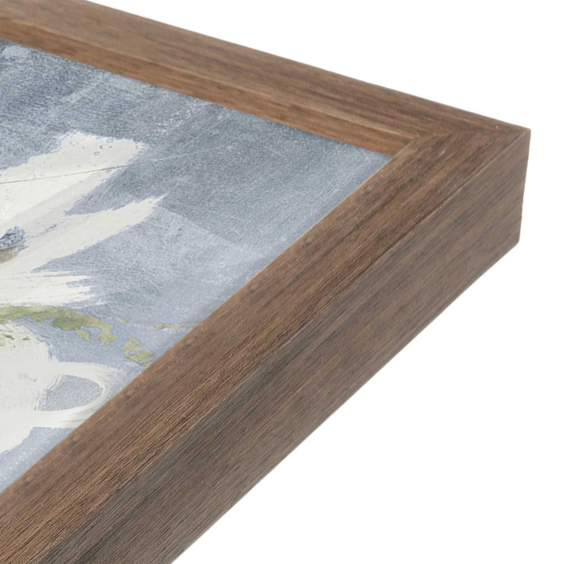 [Color:Walnut], Picture of art in a Walnut frame at an angle
