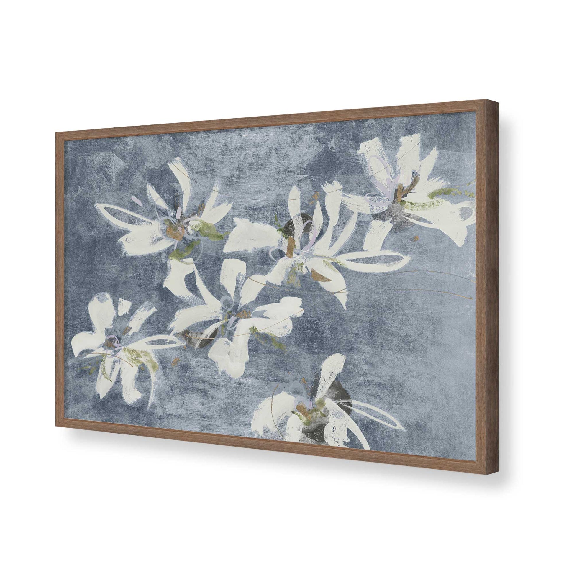 [Color:Walnut], Picture of art in a Walnut frame of the corner