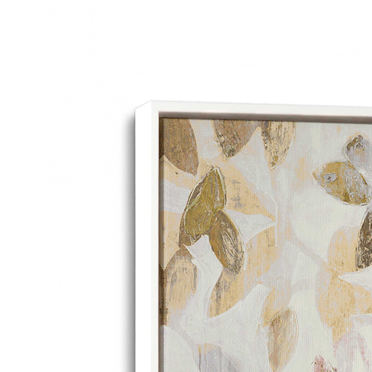 [Color:Opaque White], Picture of art in a White frame at an angle