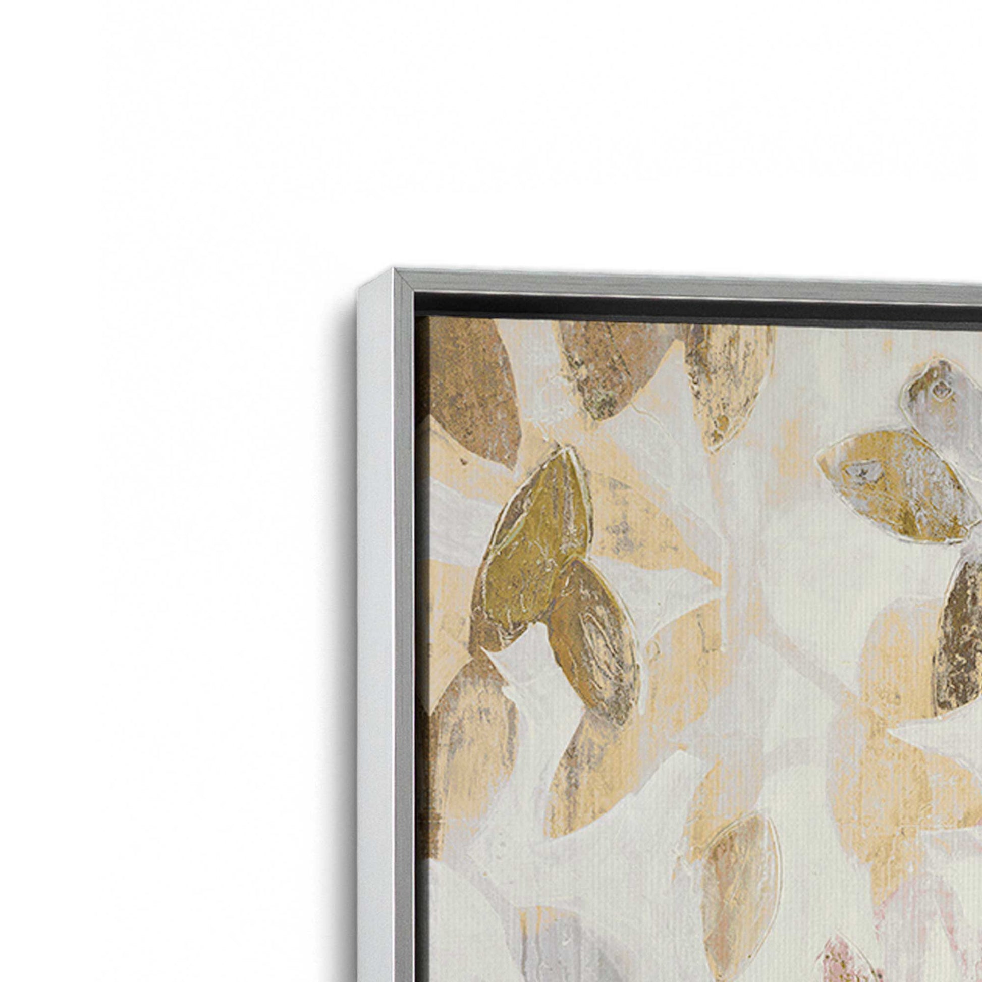 [Color:Polished Chrome], Picture of art in a Polished Chrome frame at an angle