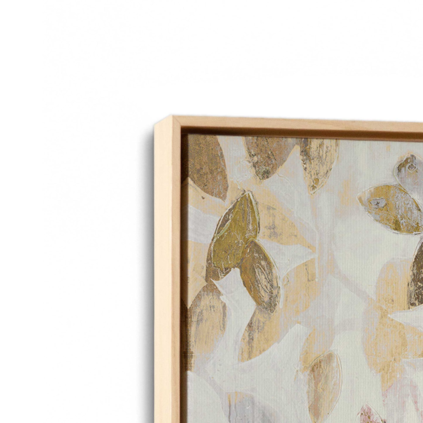 [Color:American Maple], Picture of art in a American Maple frame at an angle