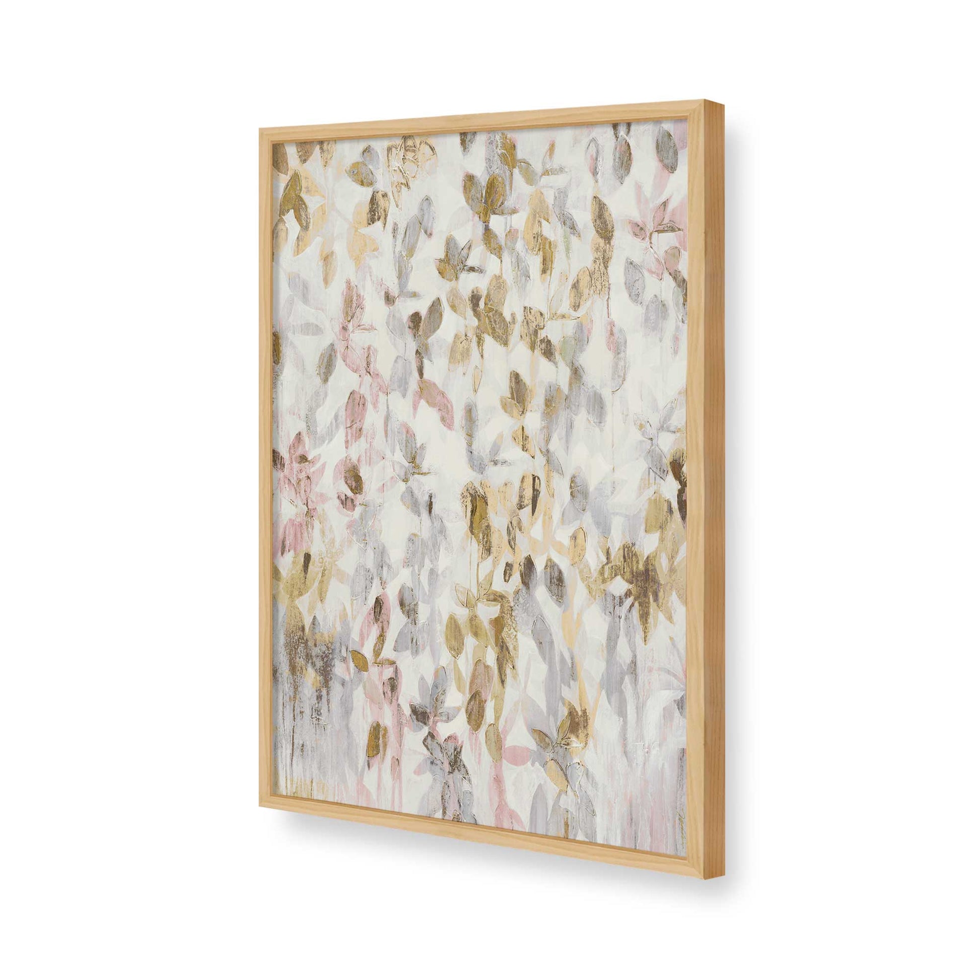 [Color:American Maple], Picture of art in a American Maple frame of the corner