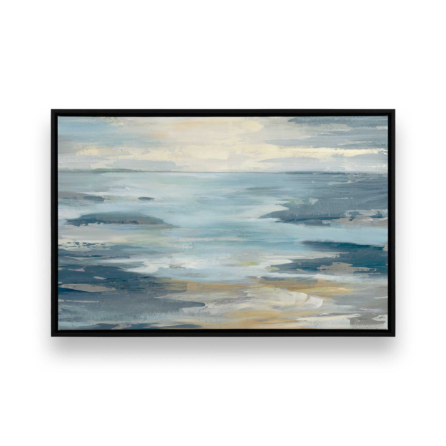 [Color:Satin Black], Picture of art in a Satin Black frame