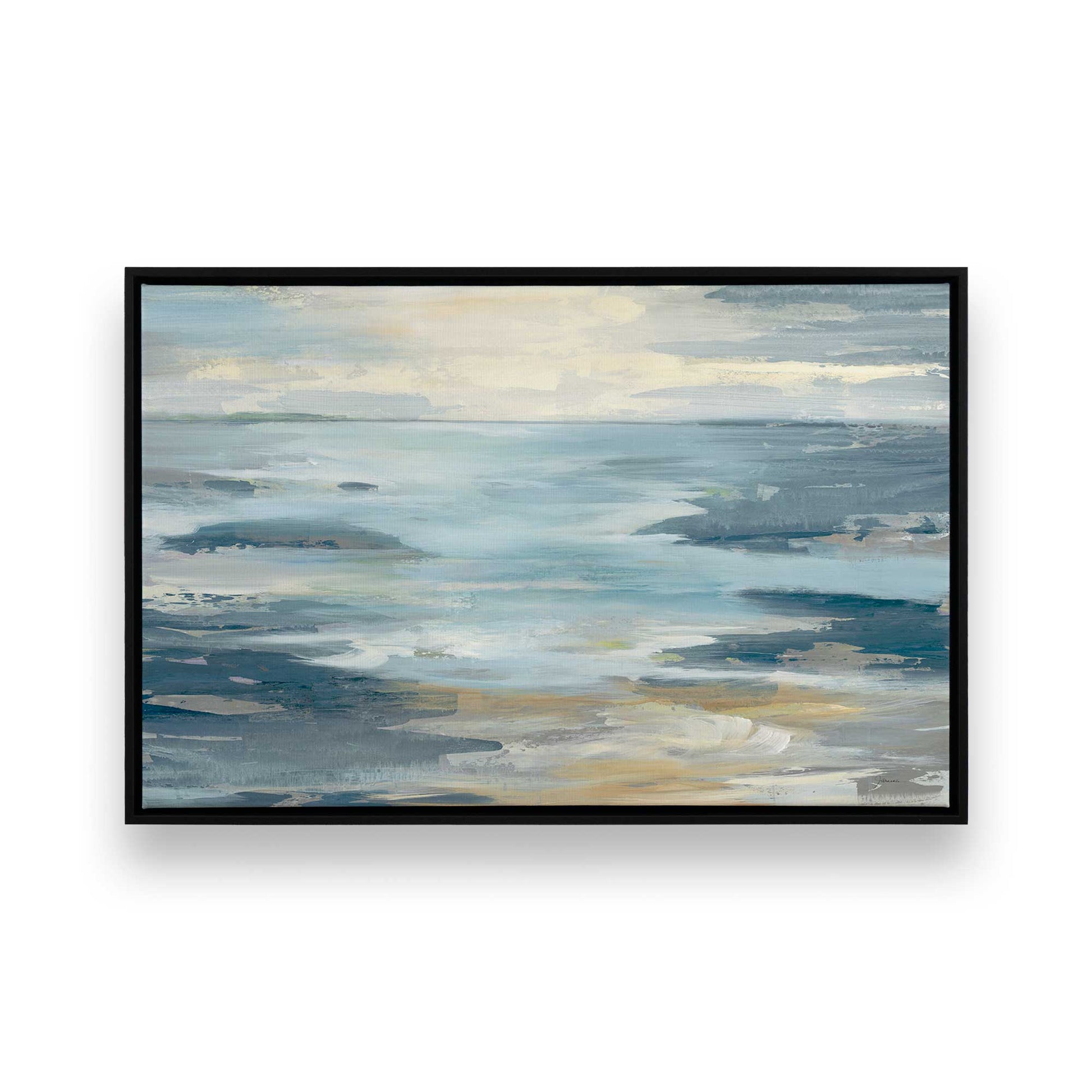 [Color:Satin Black], Picture of art in a Satin Black frame
