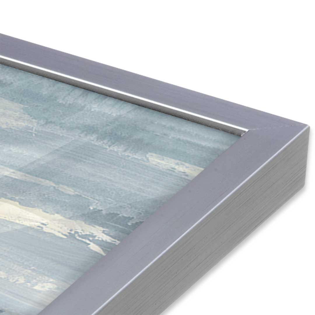 [Color:Polished Chrome], Picture of art in a Polished Chrome frame at an angle