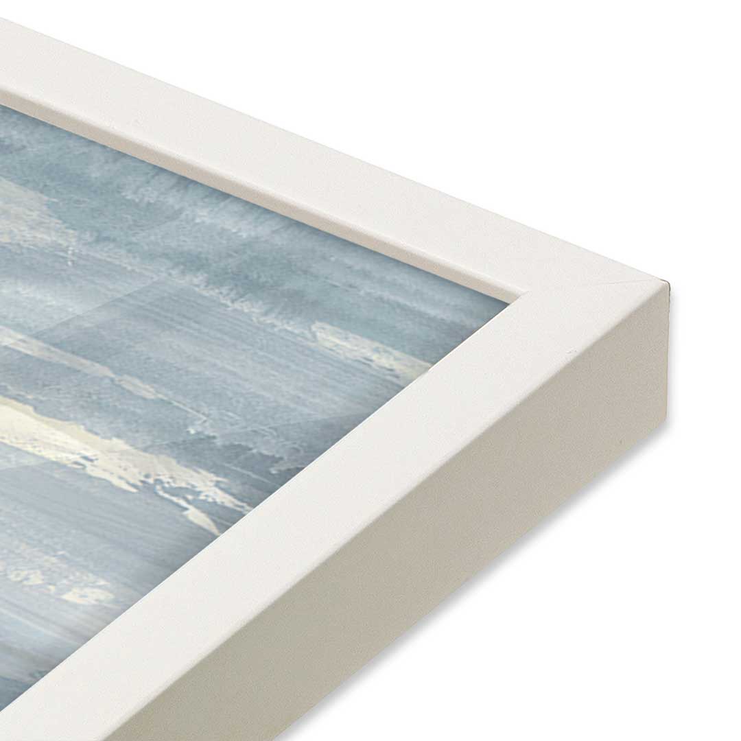 [Color:Opaque White], Picture of art in a Opaque White frame at an angle