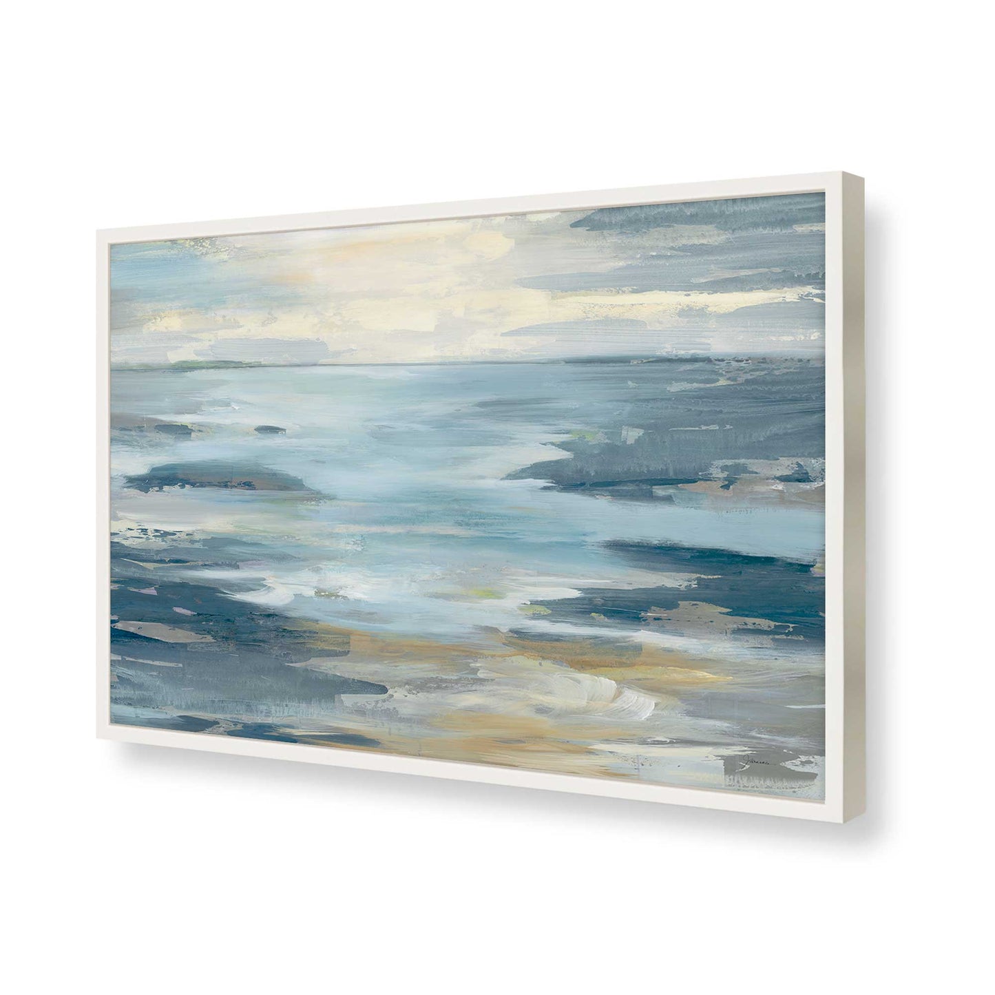 [Color:Opaque White], Picture of art in a Opaque White frame of the corner