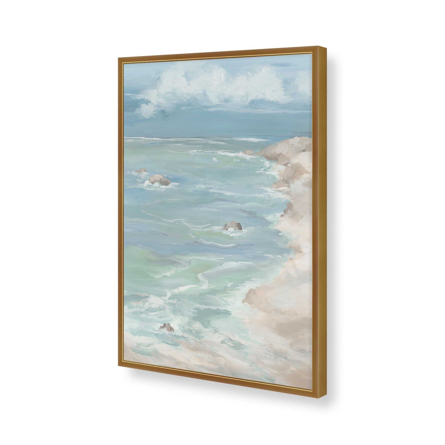 [Color:Polished Gold], Picture of art in a Polished Gold frame of the corner
