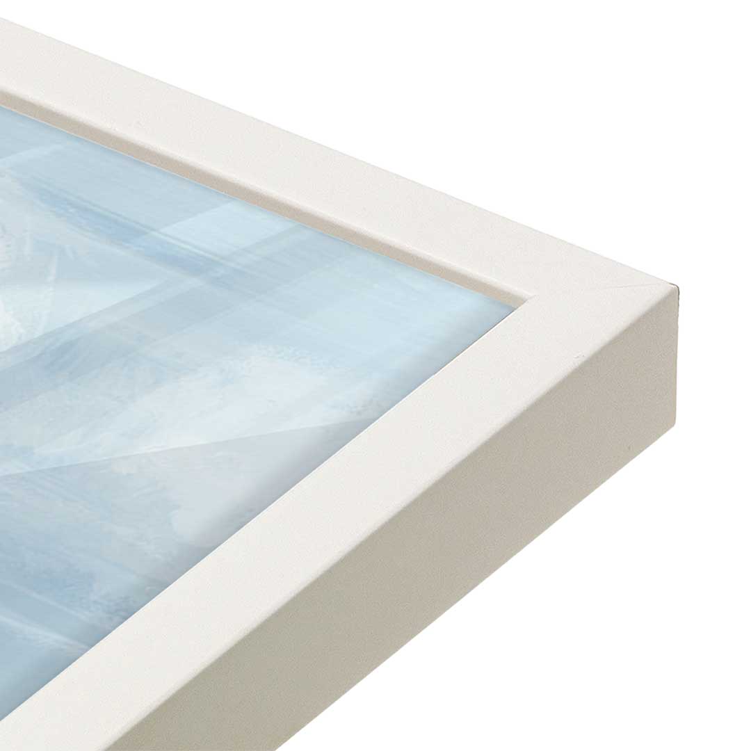 [Color:Opaque White], Picture of art in a Opaque White frame at an angle