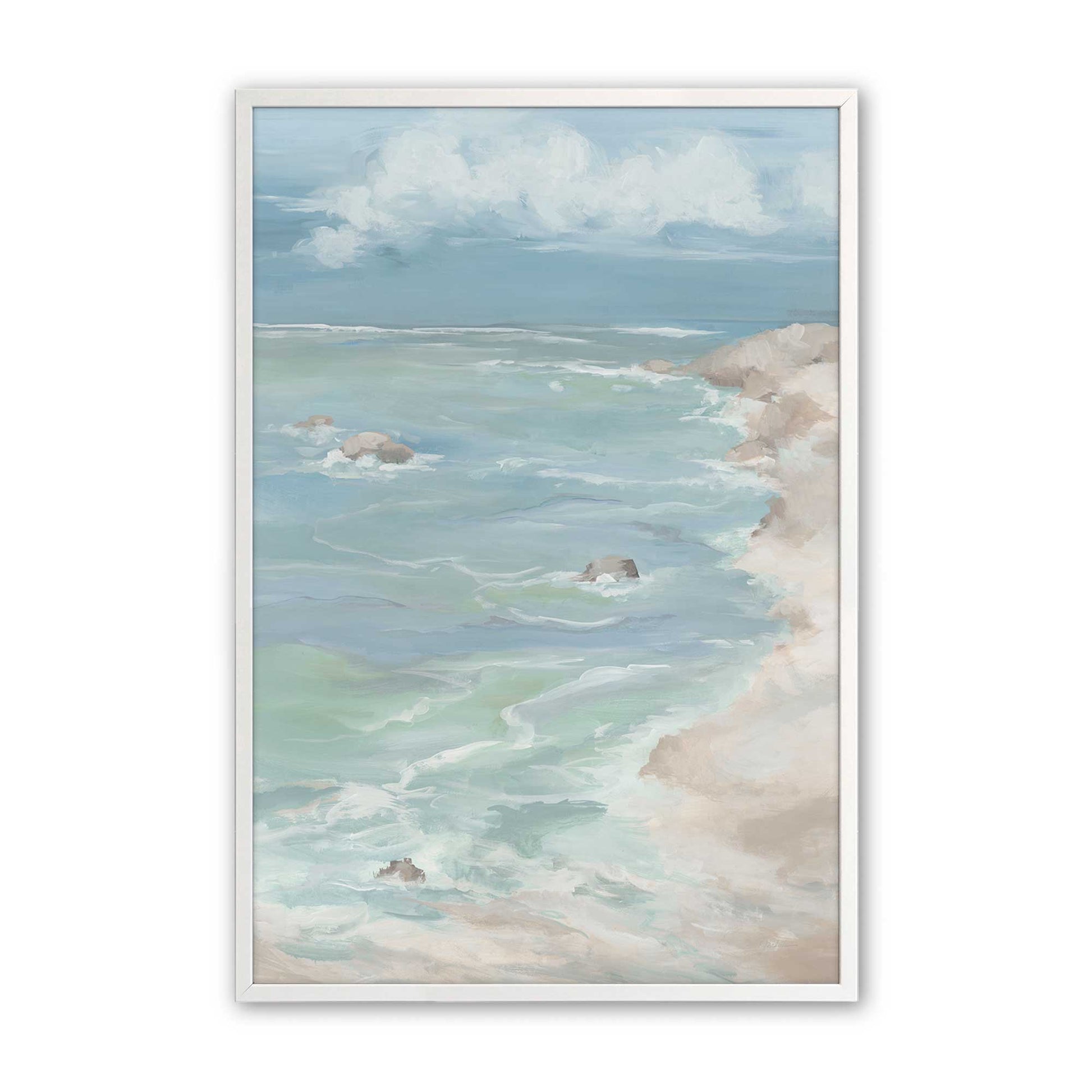 [Color:Opaque White], Picture of art in a Opaque White frame