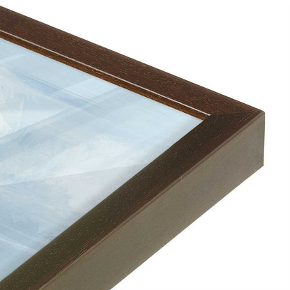 [Color:Brown], Picture of art in a Brown frame at an angle