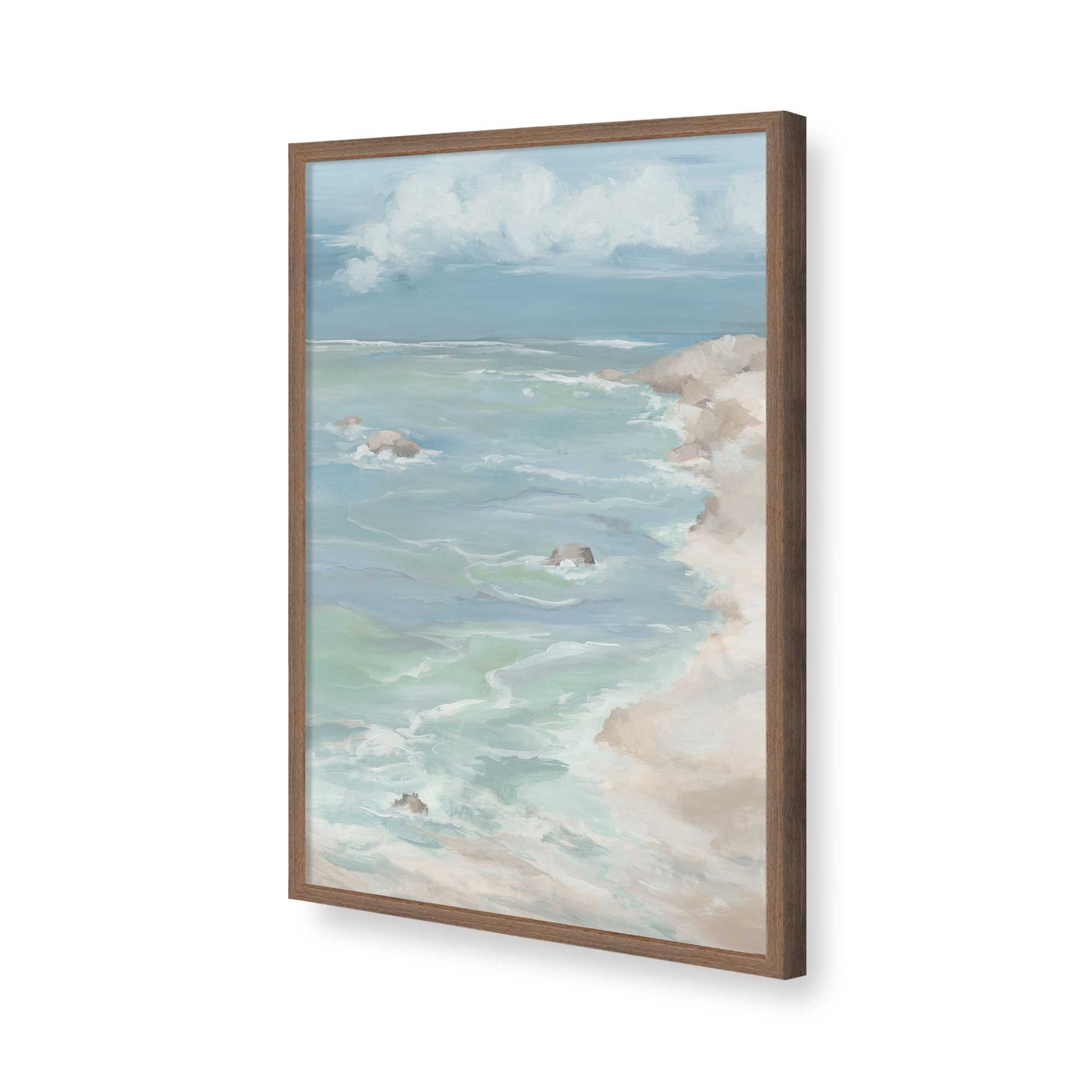 [Color:Walnut], Picture of art in a Walnut frame of the corner