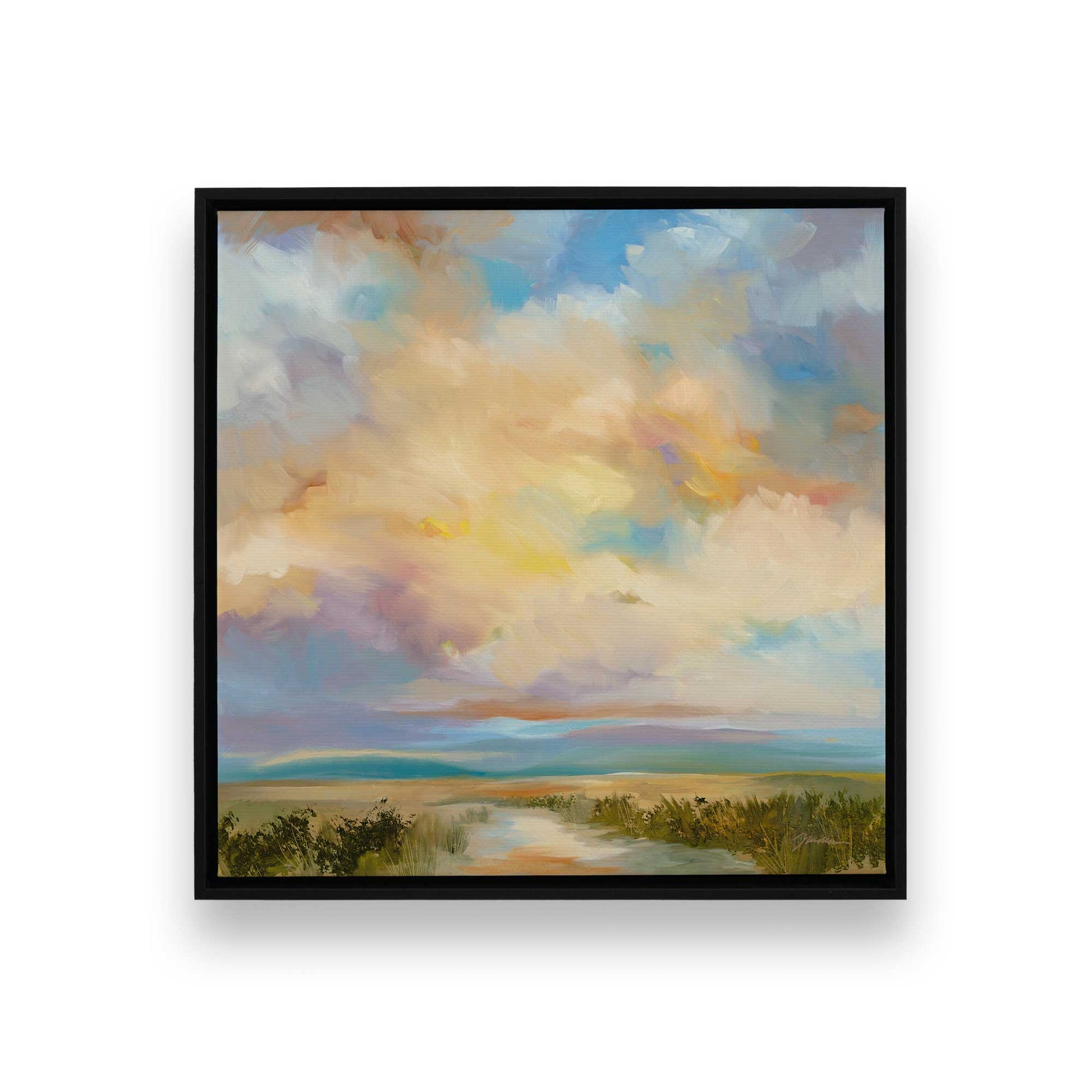 [Color:Satin Black], Picture of art in a Satin Black frame