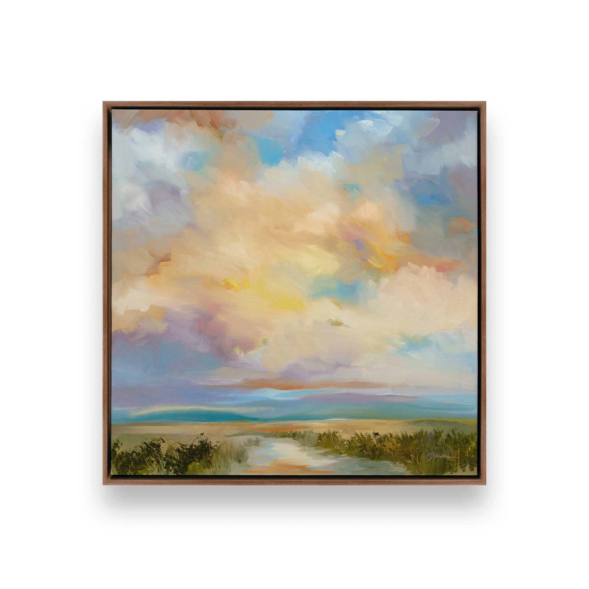 [Color:Walnut], Picture of art in a Walnut frame
