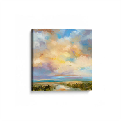 [Color:Stretched Canvas], Picture of art at an angle
