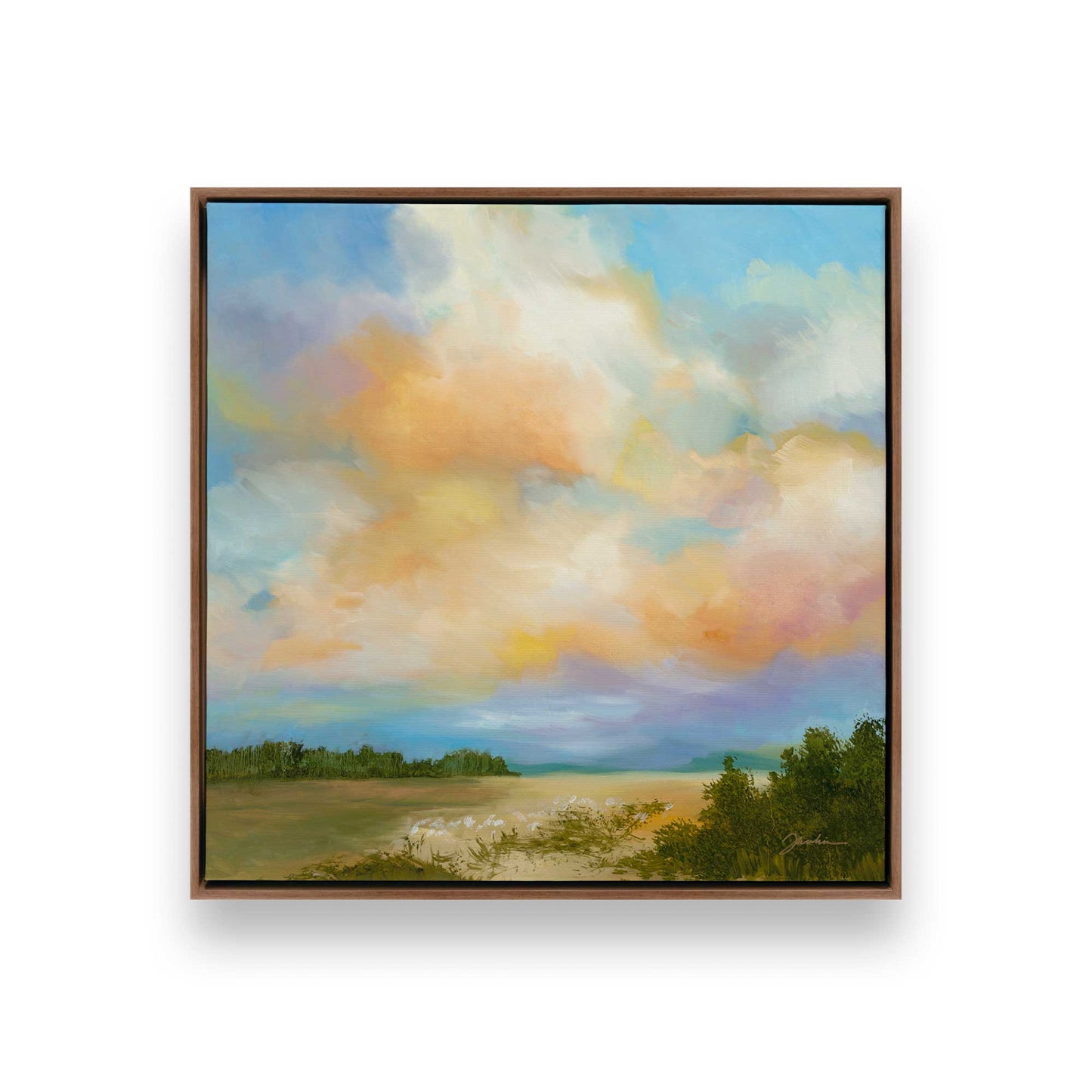 [Color:Walnut], Picture of art in a Walnut frame