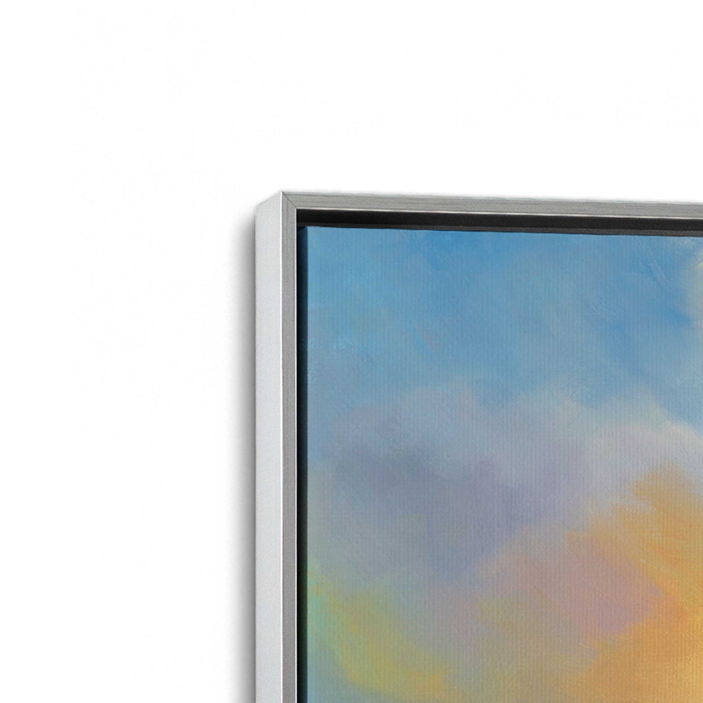 [Color:Polished Chrome], Picture of art in a Polished Chrome frame at an angle