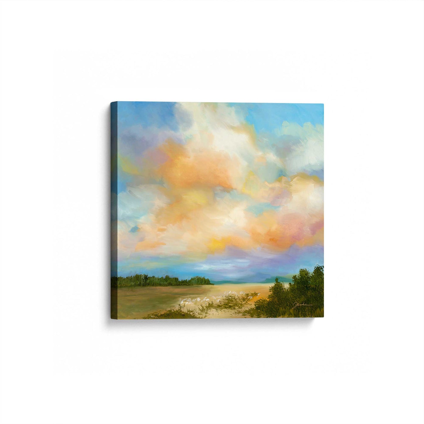 [Color:Stretched Canvas], Picture of art at an angle