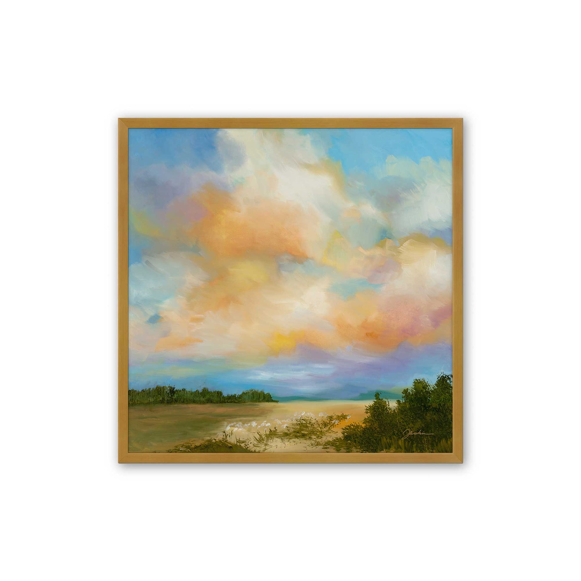 [Color:Polished Gold], Picture of art in a Polished Gold frame