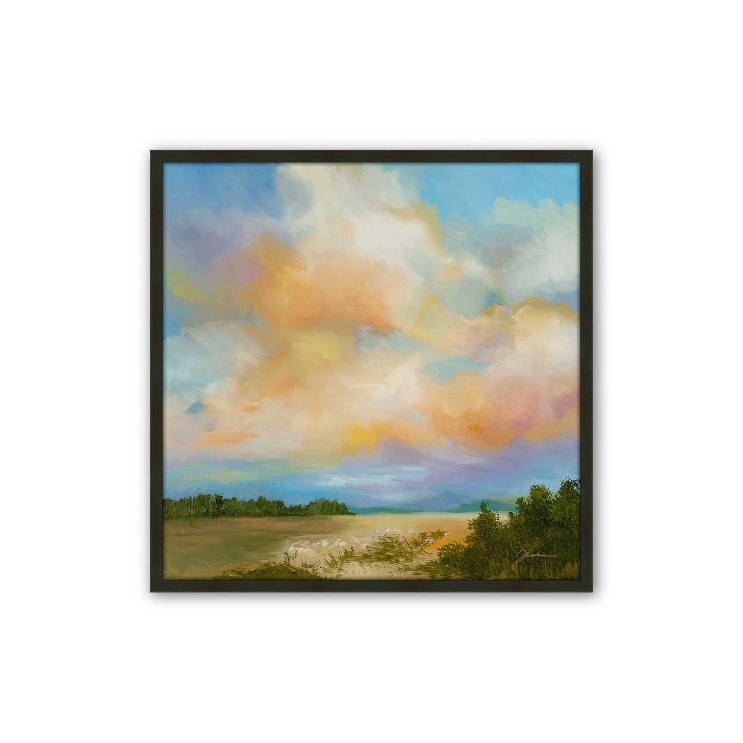 [Color:Satin Black], Picture of art in a Satin Black frame