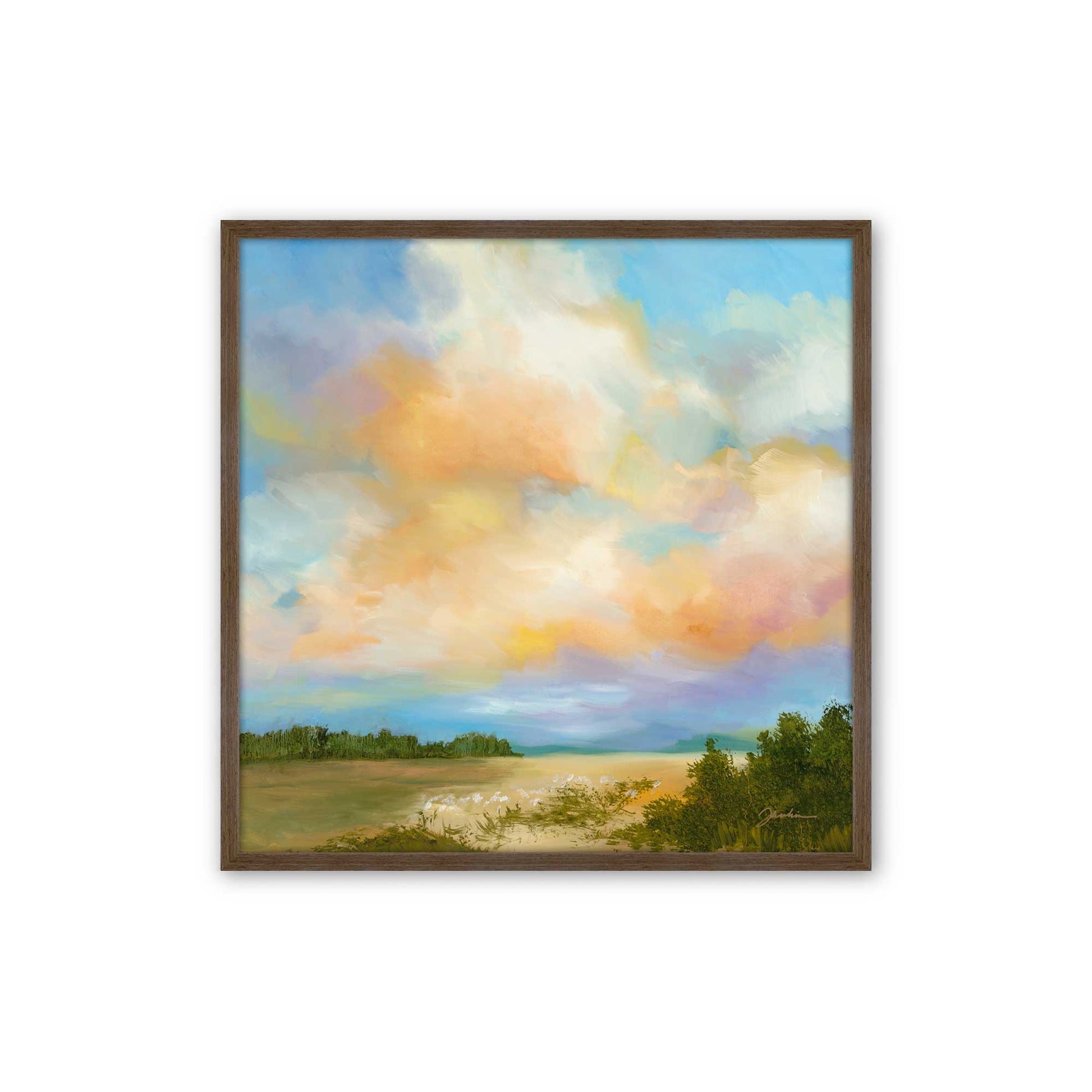 [Color:Walnut], Picture of art in a Walnut frame