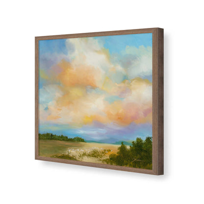 [Color:Walnut], Picture of art in a Walnut frame of the corner