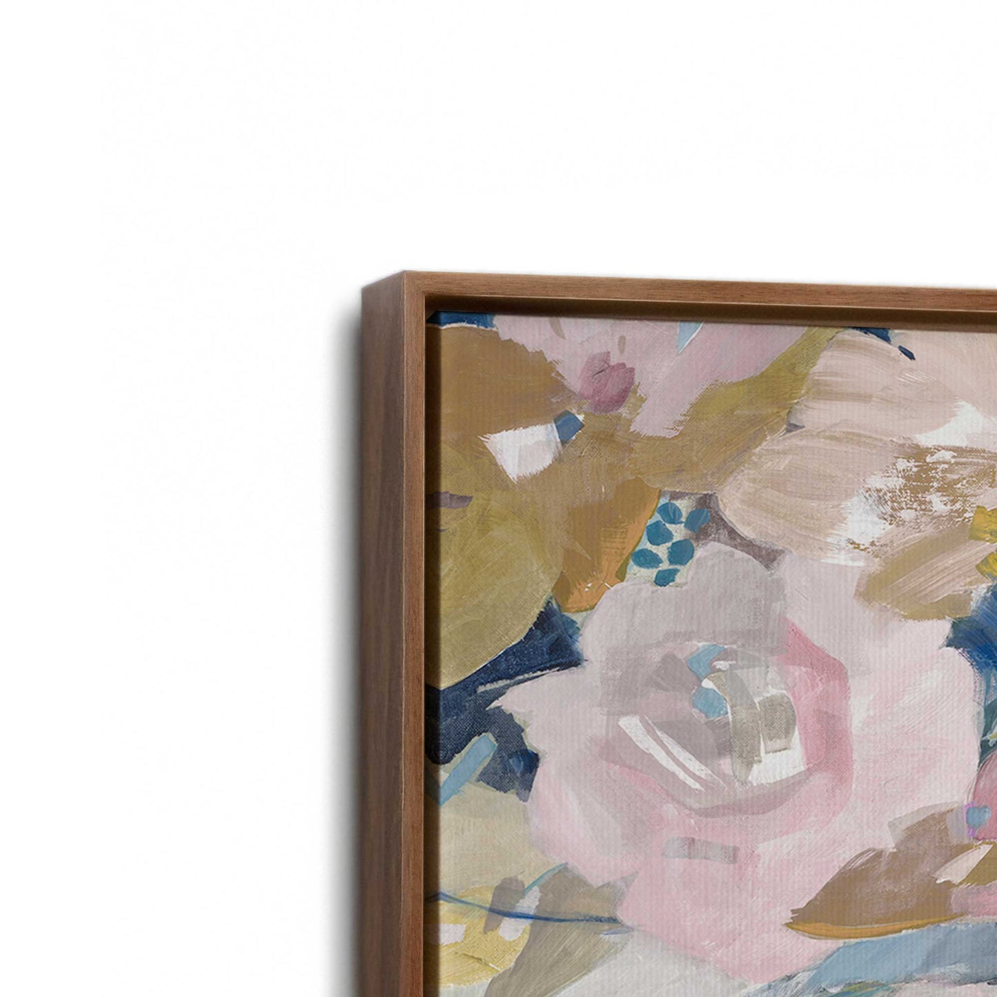 [Color:Walnut], Picture of art in a Walnut frame at an angle