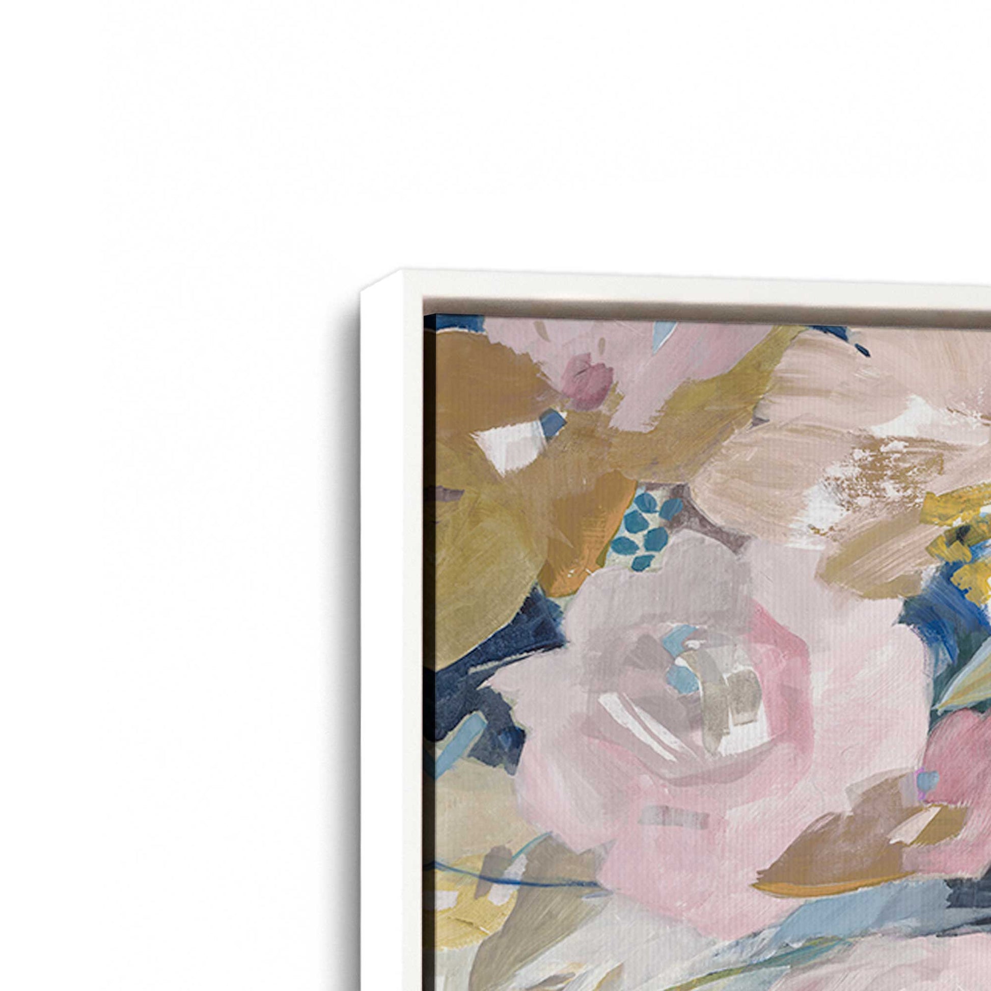 [Color:Opaque White], Picture of art in a White frame at an angle