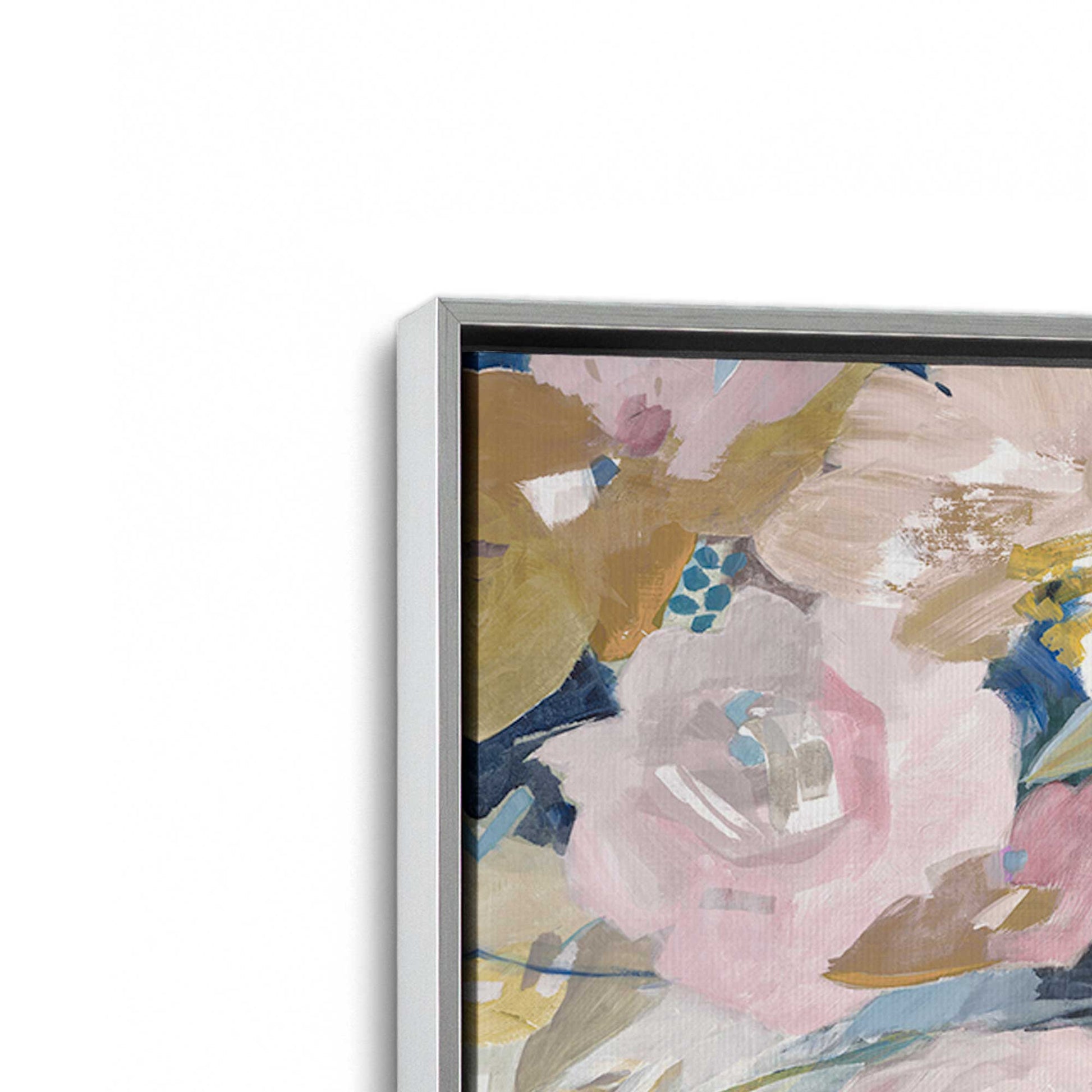 [Color:Polished Chrome], Picture of art in a Polished Chrome frame at an angle