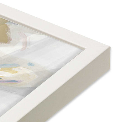 [Color:Opaque White], Picture of art in a Opaque White frame at an angle