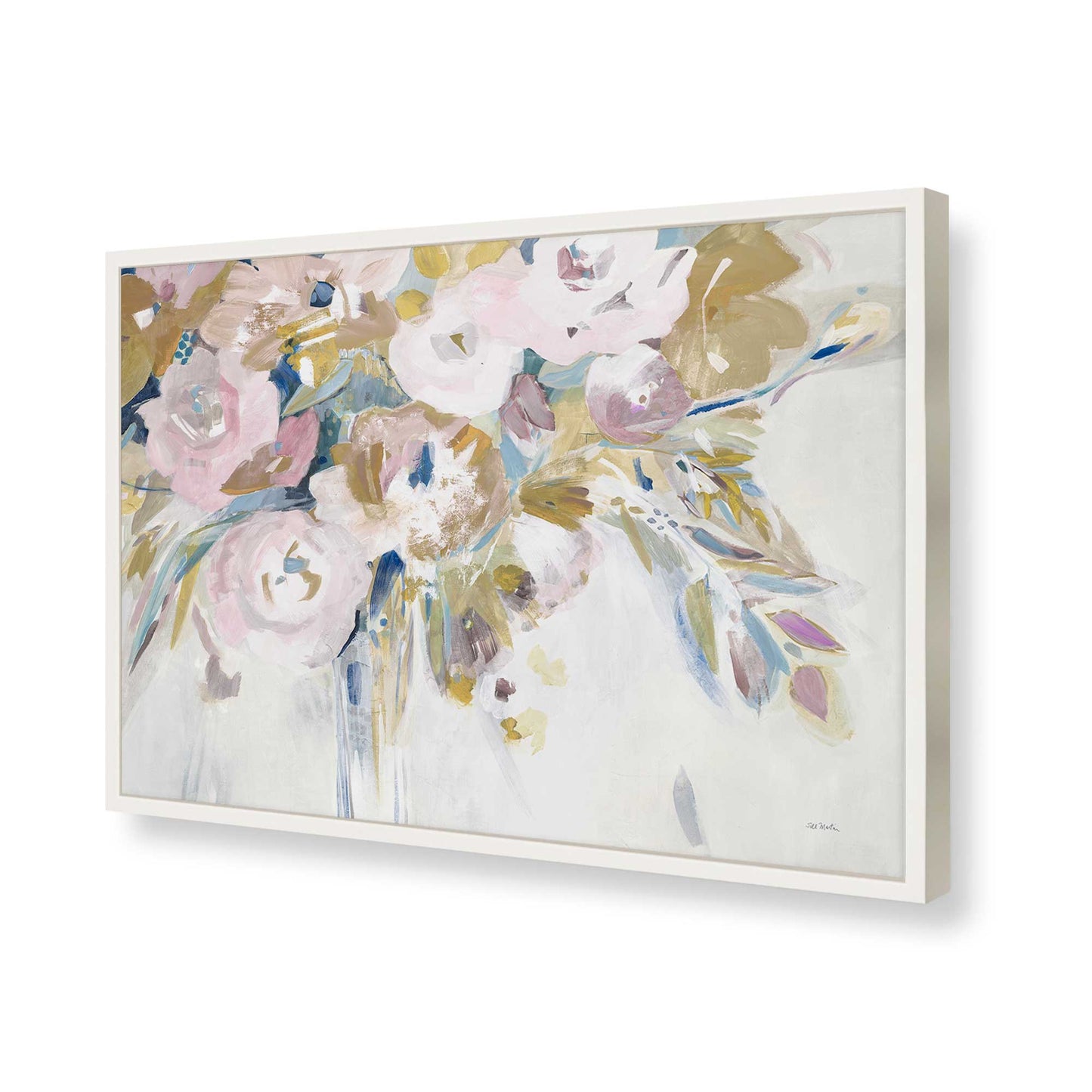 [Color:Opaque White], Picture of art in a Opaque White frame of the corner