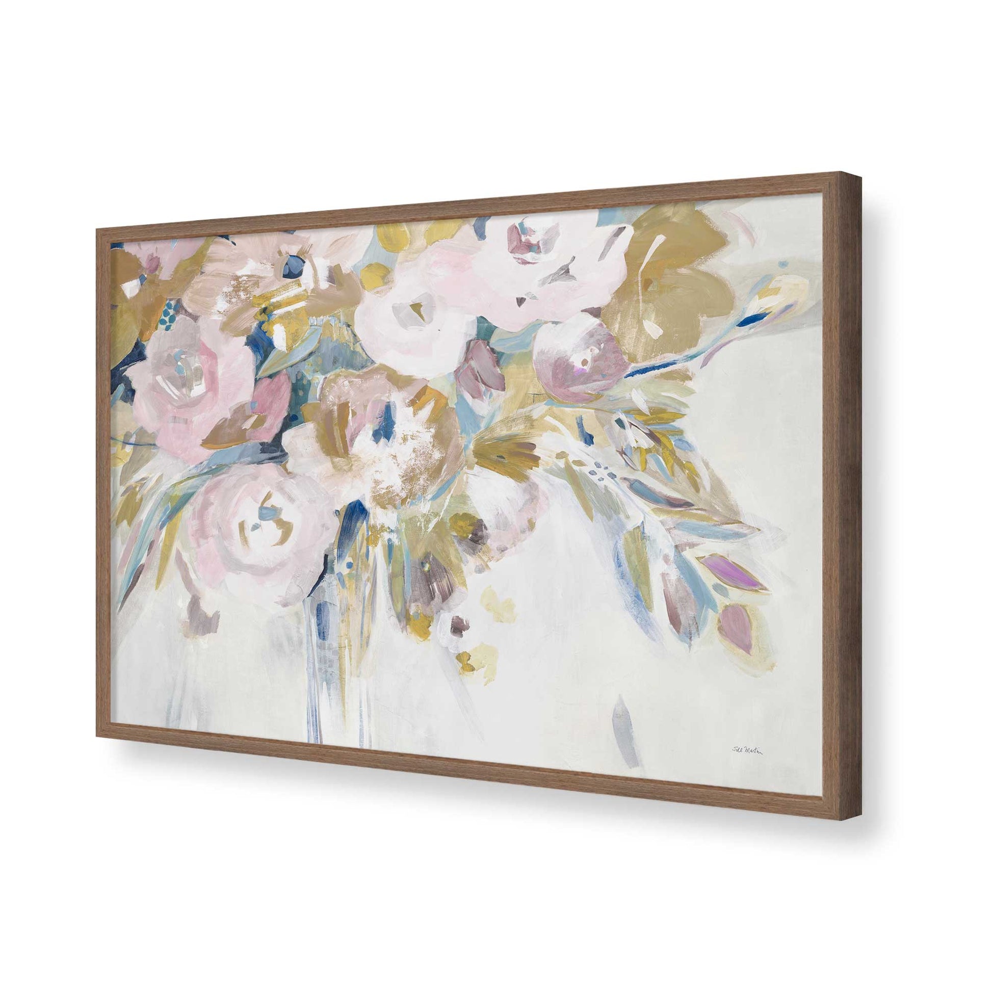 [Color:Walnut], Picture of art in a Walnut frame of the corner