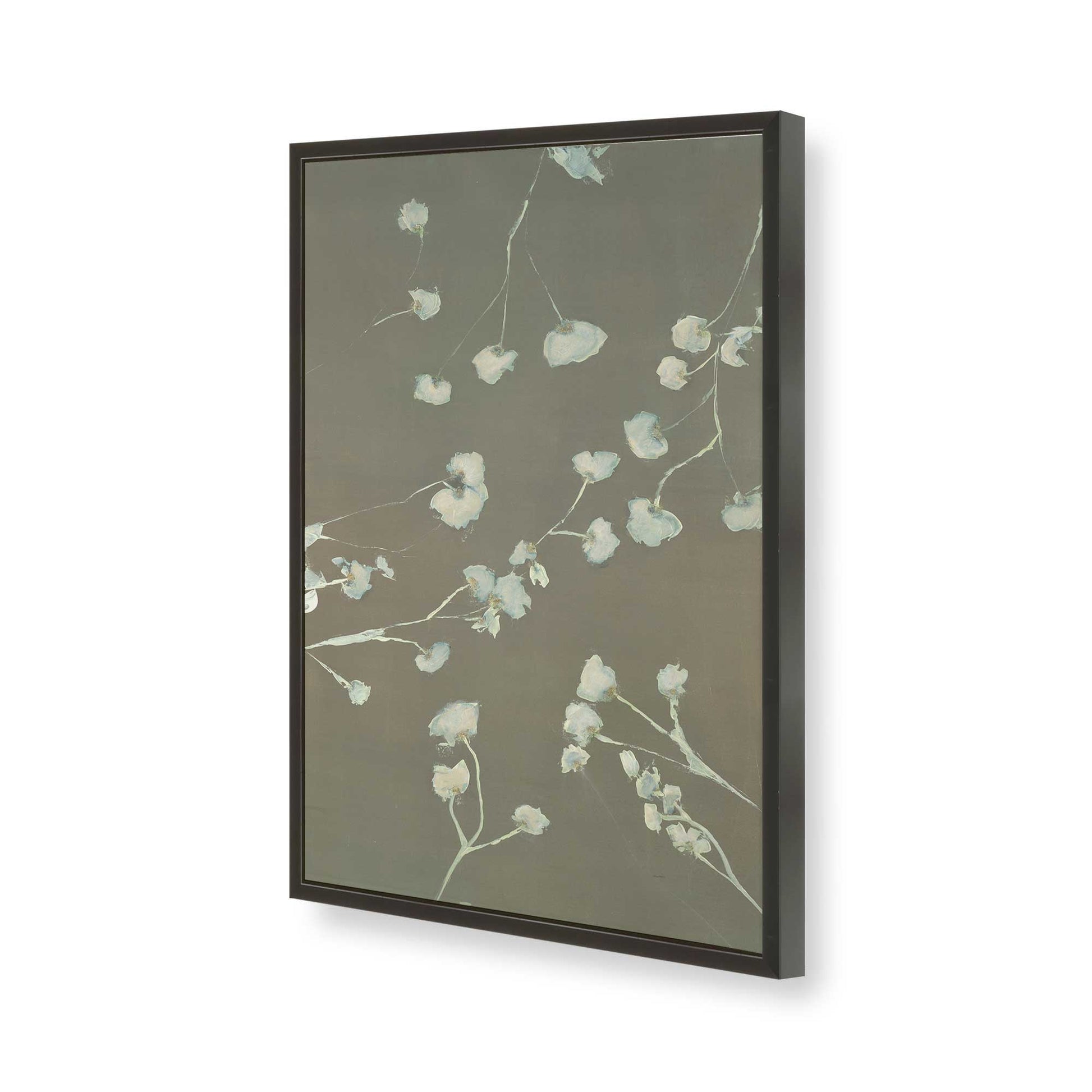 [Color:Satin Black], Picture of art in a Satin Black frame of the corner