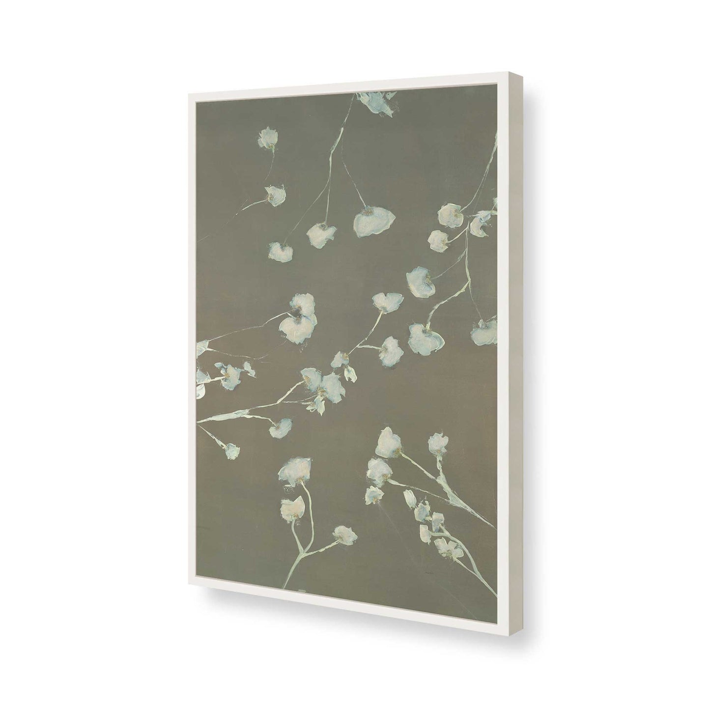 [Color:Opaque White], Picture of art in a Opaque White frame of the corner
